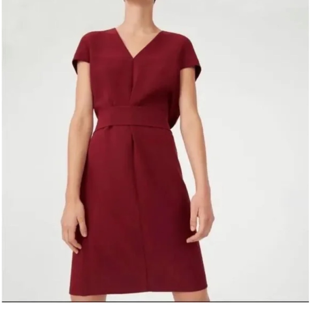 Club Monaco Vanellie burgundy dress